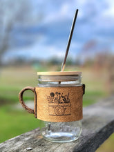 Load image into Gallery viewer, Leather Jar Sleeve
