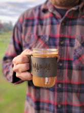 Load image into Gallery viewer, Leather Jar Sleeve
