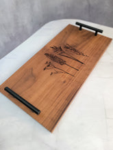Load image into Gallery viewer, Walnut Boho Charcuterie Tray