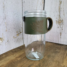 Load image into Gallery viewer, Leather Jar Sleeve