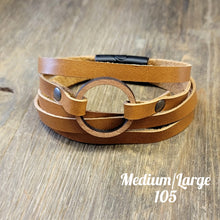 Load image into Gallery viewer, Leather Wrap Bracelet