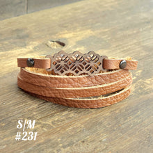 Load image into Gallery viewer, Leather Wrap Bracelet