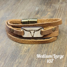 Load image into Gallery viewer, Leather Wrap Bracelet