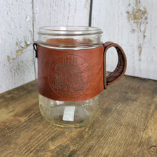 Load image into Gallery viewer, Leather Jar Sleeve