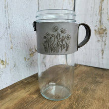 Load image into Gallery viewer, Leather Jar Sleeve