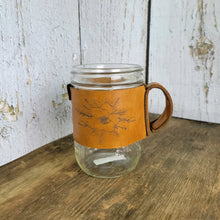 Load image into Gallery viewer, Leather Jar Sleeve