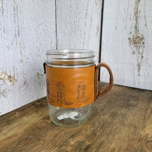 Load image into Gallery viewer, Leather Jar Sleeve