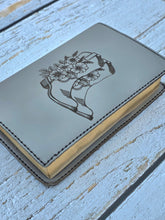 Load image into Gallery viewer, Engraved, Hand Sewn- Premium Leather Cover with NKJV Red Letter Study Bible