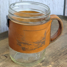 Load image into Gallery viewer, Leather Jar Sleeve