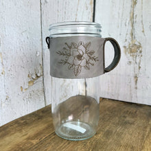 Load image into Gallery viewer, Leather Jar Sleeve