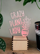 Load image into Gallery viewer, Lit Plant Lady Sign