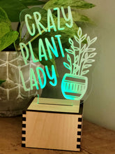 Load image into Gallery viewer, Lit Plant Lady Sign