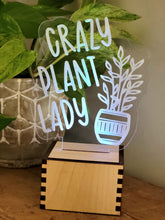 Load image into Gallery viewer, Lit Plant Lady Sign