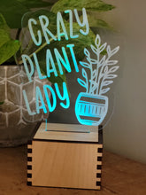 Load image into Gallery viewer, Lit Plant Lady Sign