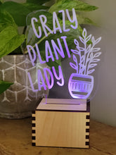 Load image into Gallery viewer, Lit Plant Lady Sign
