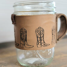 Load image into Gallery viewer, Leather Jar Sleeve
