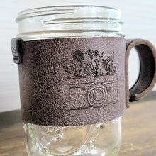 Load image into Gallery viewer, Leather Jar Sleeve
