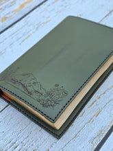 Load image into Gallery viewer, Engraved, Hand Sewn- Premium Leather Cover with NKJV Red Letter Study Bible
