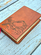 Load image into Gallery viewer, Engraved, Hand Sewn- Premium Leather Cover with NKJV Red Letter Study Bible
