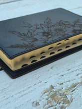 Load image into Gallery viewer, Engraved, Hand Sewn- Premium Leather Cover with NKJV Red Letter Study Bible

