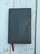 Load image into Gallery viewer, Engraved, Hand Sewn- Premium Leather Cover with NKJV Red Letter Study Bible
