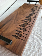 Load image into Gallery viewer, Walnut Hardwood Charcuterie Tray- Trees
