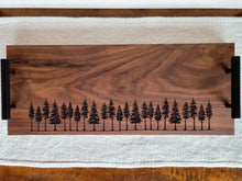 Load image into Gallery viewer, Walnut Hardwood Charcuterie Tray- Trees
