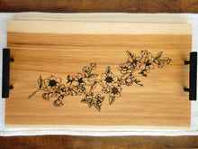 Load image into Gallery viewer, Hickory Hardwood Charcuterie Tray- Magnolia Branch
