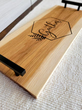 Load image into Gallery viewer, Hickory Hardwood Charcuterie Tray- Gather
