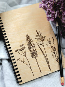 Engraved Wood Sketch Books