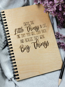 Engraved Wood Sketch Books
