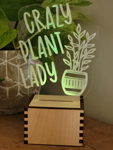 Load image into Gallery viewer, Lit Plant Lady Sign
